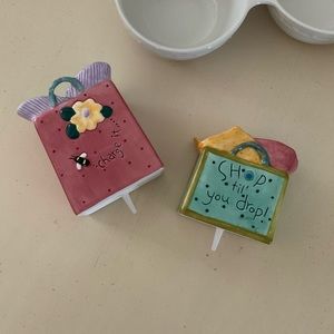 Ceramic Shopping  Bag Platter Decoration - Your Choice 🛍